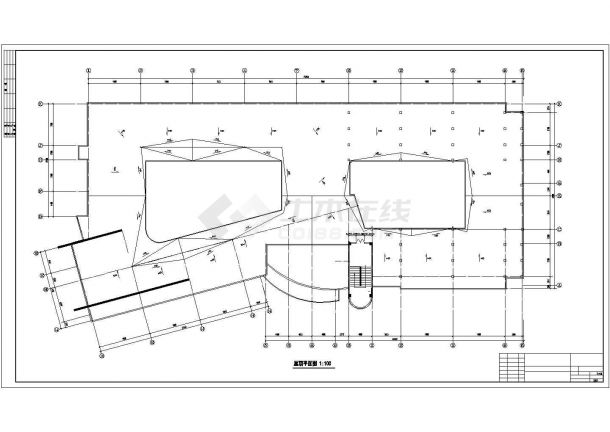 六层教学楼规划设计建筑施工cad图纸，共十四张-图二