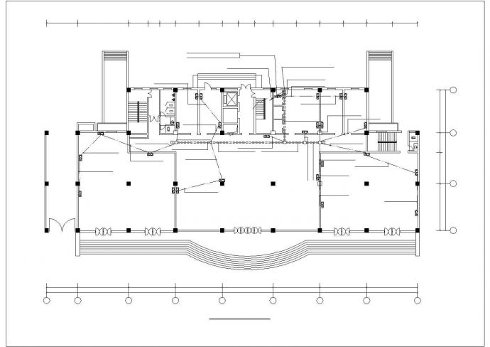 某十六层办公楼开放式综合布线系统CAD图纸_图1