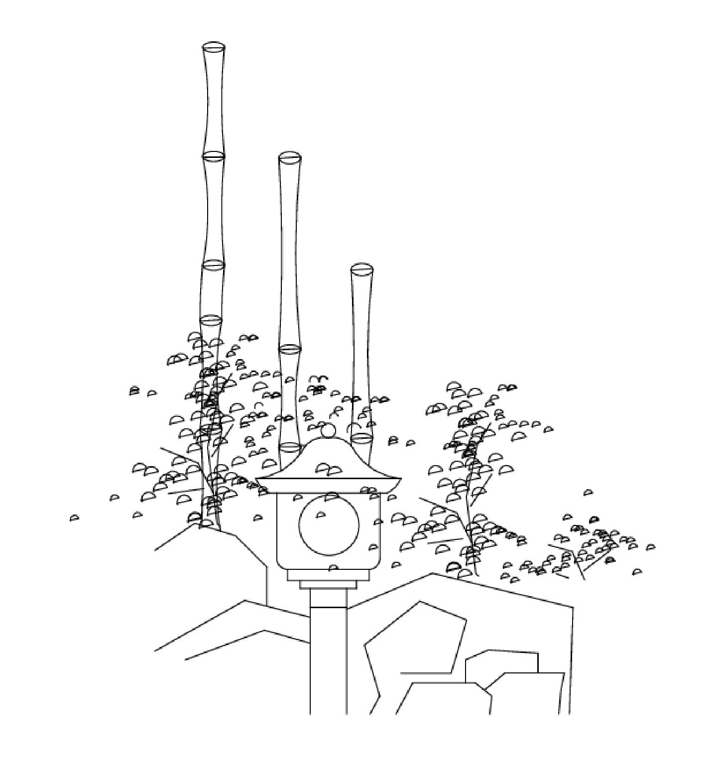 日式枯木景建筑施工大样图例CAD图