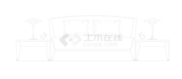 某某建筑立面床模块室内设计图案图纸素材整理平面图CAD图-图二