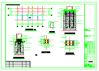 旧楼改造加室外钢结构电梯结构设计施工图纸_图1