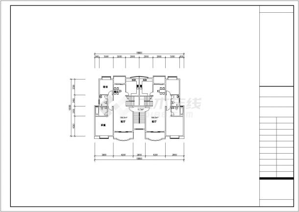 钦州户型施工期临建（生活办公）用房设计CAD全套建筑施工图-图一