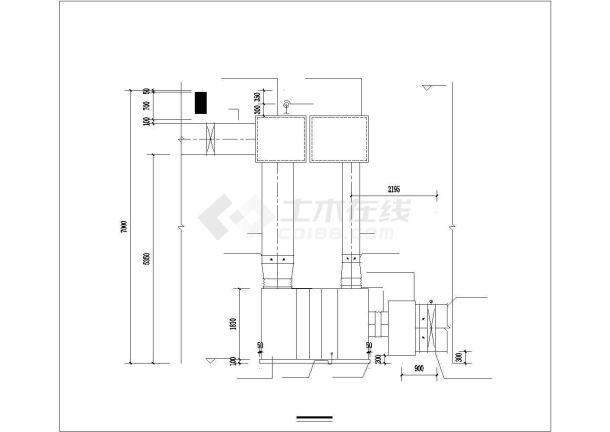[四川]多层办公楼空调通风排烟加压送风系统设计施工图（含机房空调、设计说明、6个CAD）-图二