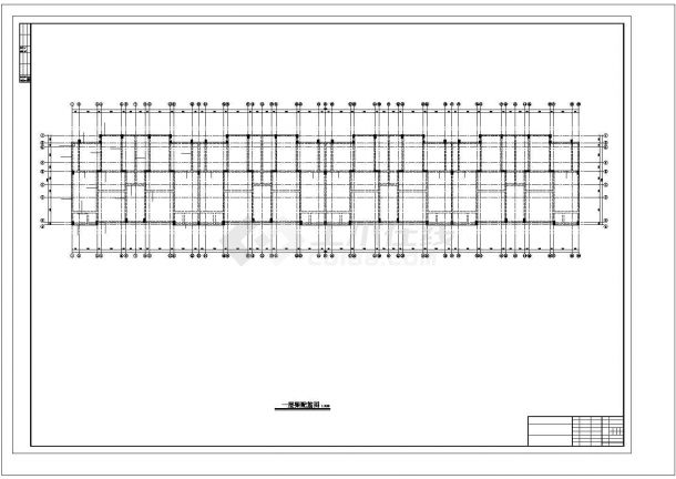 盘锦市泰安花园小区3980平米6层框架结构住宅楼建筑结构设计CAD图纸-图二