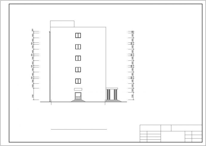 大连市某科技研究所5290平米6层框架结构办公楼建筑结构设计CAD图纸_图1