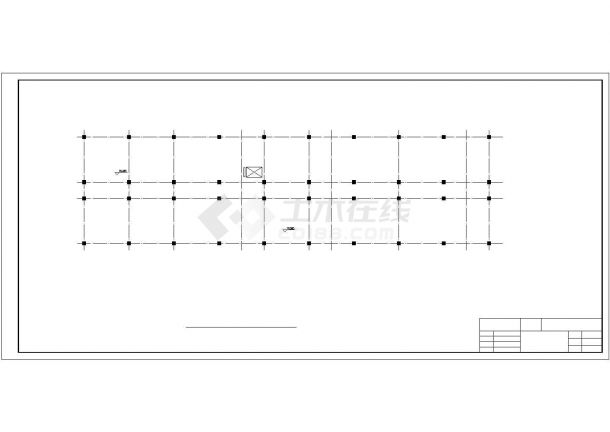 大连市某科技研究所5290平米6层框架结构办公楼建筑结构设计CAD图纸-图二