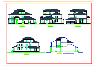 某地豪华别墅建筑施工平面设计CAD竣工图-图一