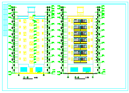 某标准农民房建筑设计cad施工图纸