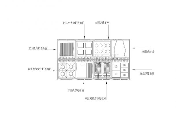 CAD图库-厨房类-厨房立面组合类（40个，无遮罩）CAD图-图二