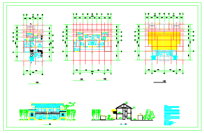 新农村某住宅设计cad建筑方案图纸_图1