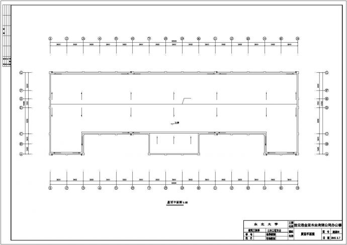 某四层4000平米办公楼设计图（建筑图、结构图、计算书、外文翻译等资料）_图1