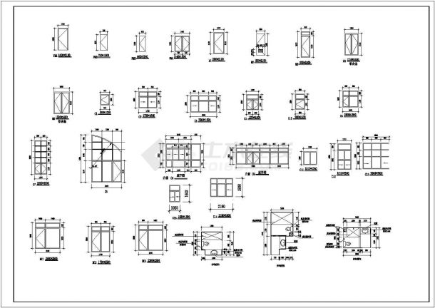 青岛景园工程六号楼设计全套施工cad图-图二