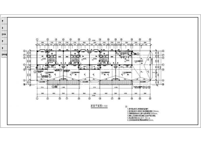 祁东住宅A区楼底商私人住宅楼设计CAD详细建筑施工图_图1