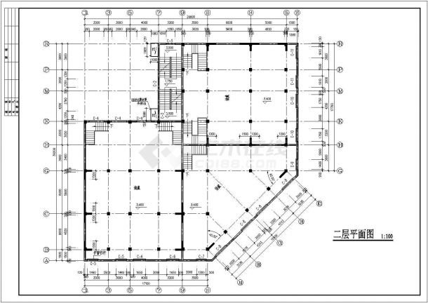 珠海住宅全套施工期临建（生活办公）用房设计CAD全套建筑施工图-图二