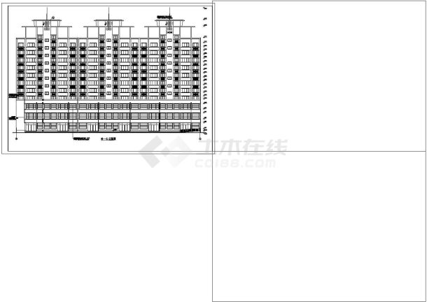 【常州】某多层高档公寓全套建筑施工设计图纸-图二