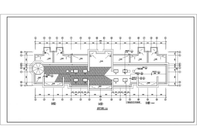 西苑山庄全套底商私人住宅楼设计CAD详细建筑施工图_图1