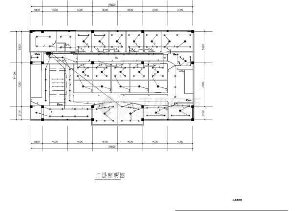 东阳市某小区长约28米 宽25.8米二层某咖啡厅装修图-图二