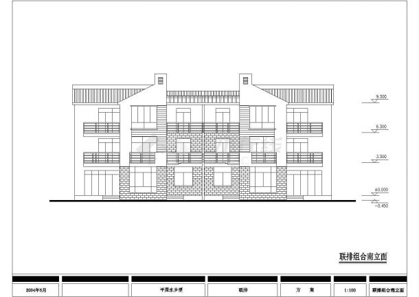 衡东农宅设计方案底商私人住宅楼设计CAD详细建筑施工图-图二