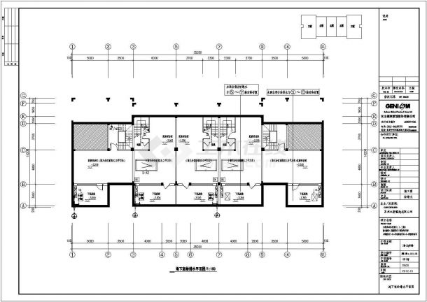 某地三层办公楼给排水设计方案图-图二