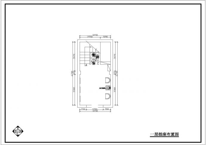 珠海全套社内设计底商私人住宅楼设计CAD详细建筑施工图_图1