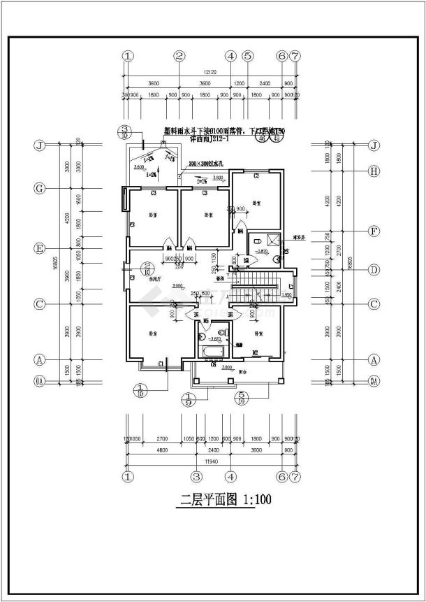 沈河农村住宅施工期临建（生活办公）用房设计CAD全套建筑施工图-图二