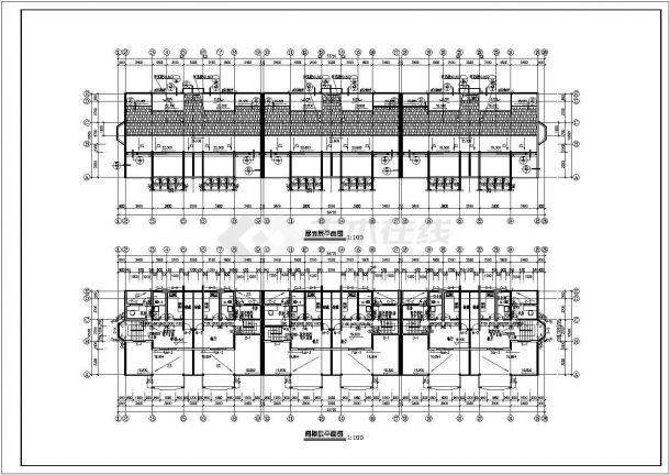 世界花园三期工程底商私人住宅楼设计CAD详细建筑施工图-图二