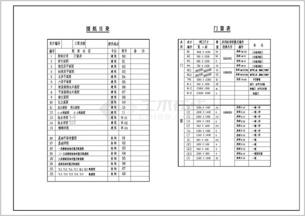 天花小区住宅楼底商私人住宅楼设计CAD详细建筑施工图-图一