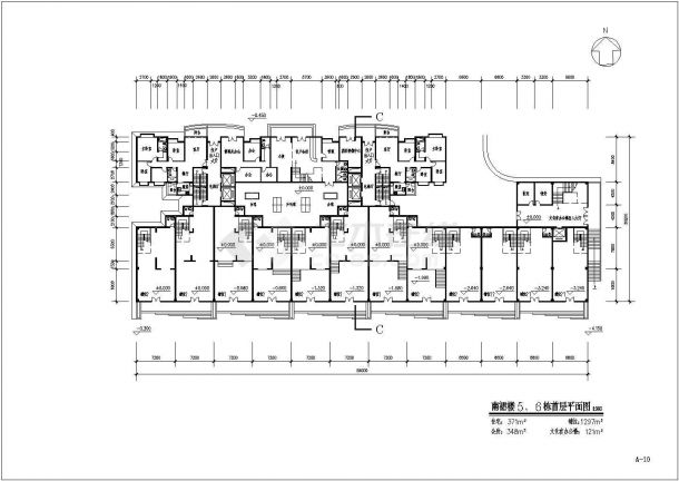 原文化宫高居住小区施工期临建（生活办公）用房设计CAD全套建筑施工图-图二