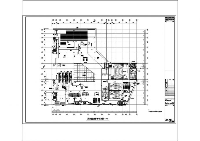 大型购物中心暖通空调设计施工cad非常标准图纸_图1