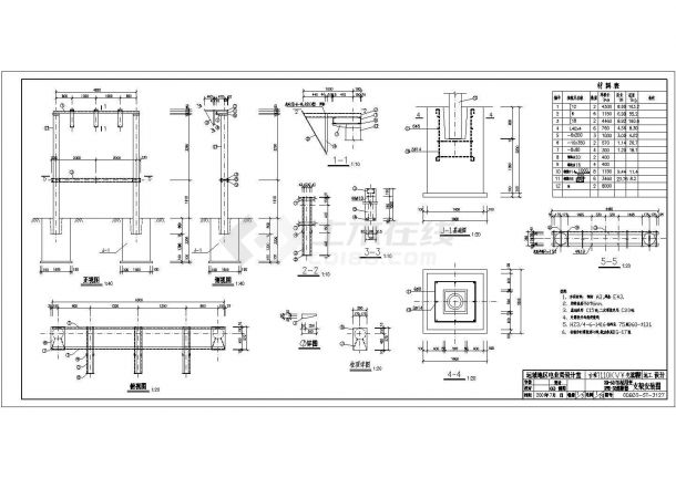 某110KV高压变电站规划设计cad总平面布置图（含详细设备安装基础设计）-图二