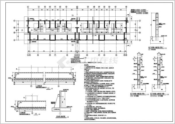 某建筑面积8238平米18层纯剪力墙结构住宅楼毕业设计cad结构施工图（含计算书、含施工组织设计）-图二