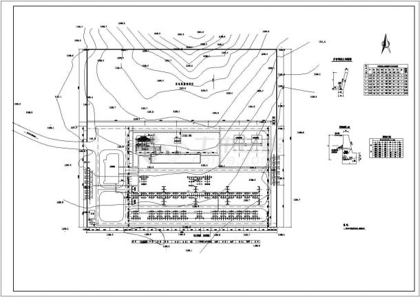 某220kV变电站规划设计cad总体布置图（标注详细）-图一
