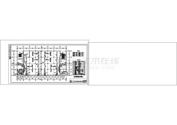 中型商场中心建筑中央空调工程cad图纸设计-图一