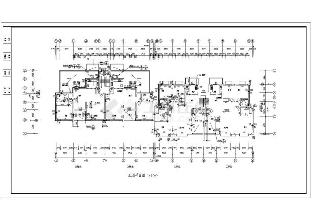 顺弛太阳城26号楼建筑设计施工图纸-图二