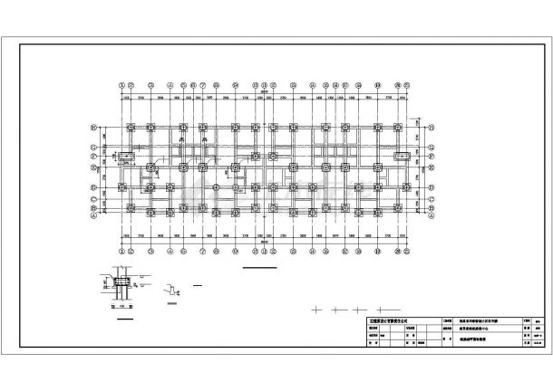西昌市丽亚花园小区6层砖混结构住宅楼全套结构设计CAD图纸-图一