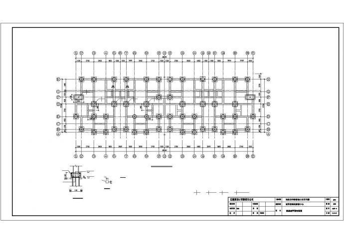 西昌市丽亚花园小区6层砖混结构住宅楼全套结构设计CAD图纸_图1