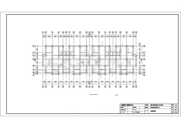 西昌市丽亚花园小区6层砖混结构住宅楼全套结构设计CAD图纸-图二