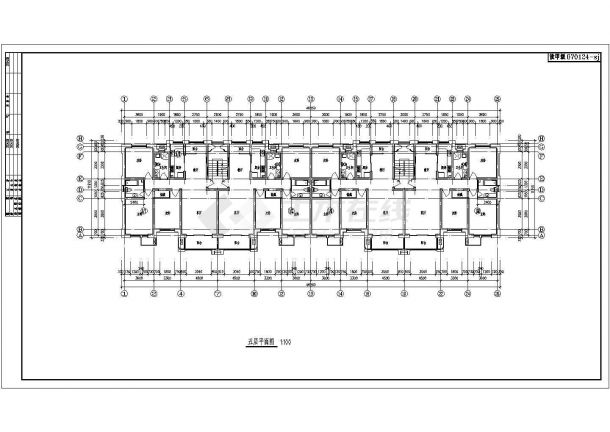 北苑多层住宅建筑施工期临建（生活办公）用房设计CAD全套建筑施工图-图二