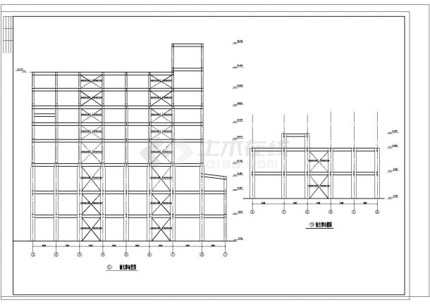 6883.6平米饲料公司钢结构车间结施设计图-图二