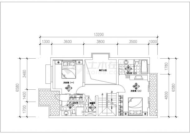 福州蝴蝶飞扬户型施工期临建（生活办公）用房设计CAD全套建筑施工图-图一