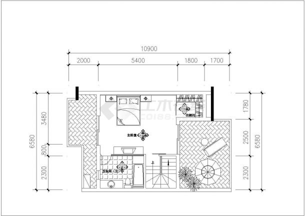 福州蝴蝶飞扬户型施工期临建（生活办公）用房设计CAD全套建筑施工图-图二
