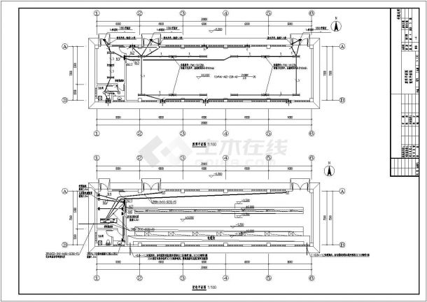 某工程地上一层框架结构高压配电室设计cad全套电气施工图纸（含设计说明）-图二
