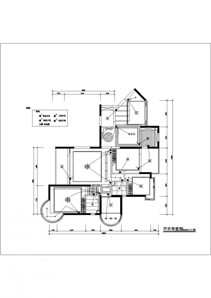 资阳四房两厅高档住宅底商私人住宅楼设计CAD详细建筑施工图_图1