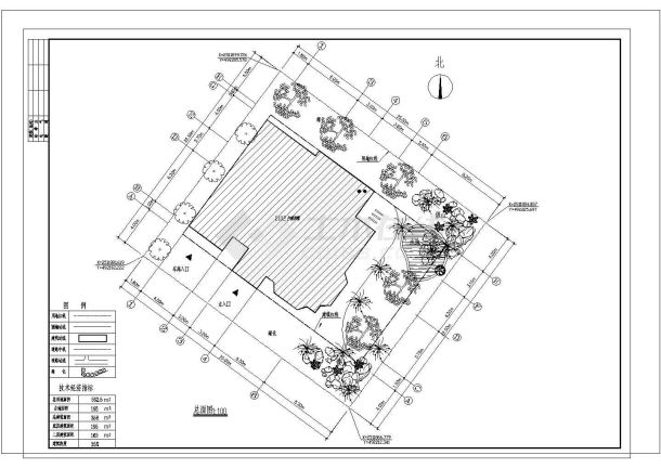 某B102结构别墅建筑设计CAD参考图-图二