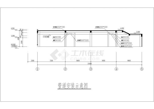 郑州市某工业区3600平米3综合办公楼全套暖通系统设计CAD图纸-图一