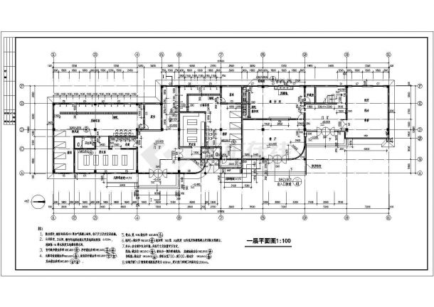 贵阳小区会所施工底商私人住宅楼设计CAD详细建筑施工图-图二