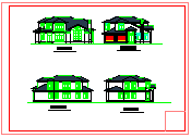 某地二层独栋别墅建筑cad设计施工图纸-图二