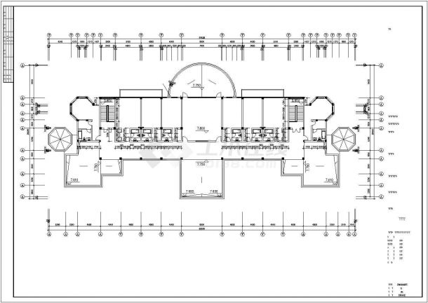 昆明会所设计施工期临建（生活办公）用房设计CAD全套建筑施工图-图二