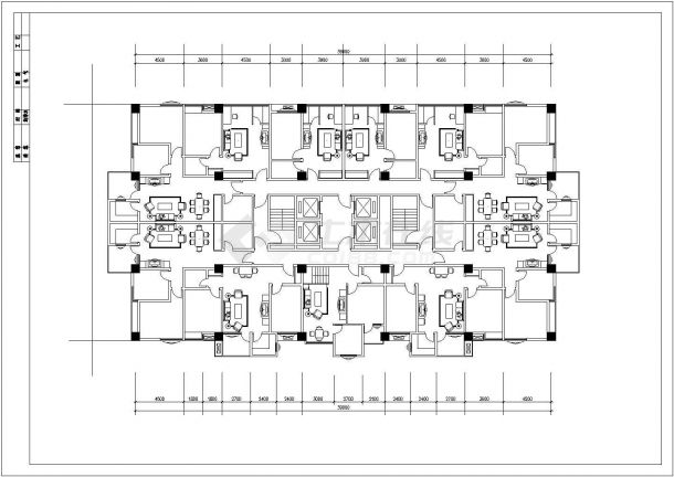 丽景花园高层住宅·施工期临建（生活办公）用房设计CAD全套建筑施工图-图一