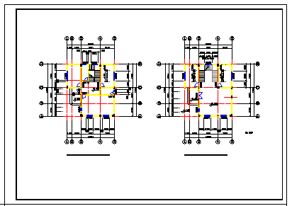 12个别墅建筑方案设计cad图纸_图1